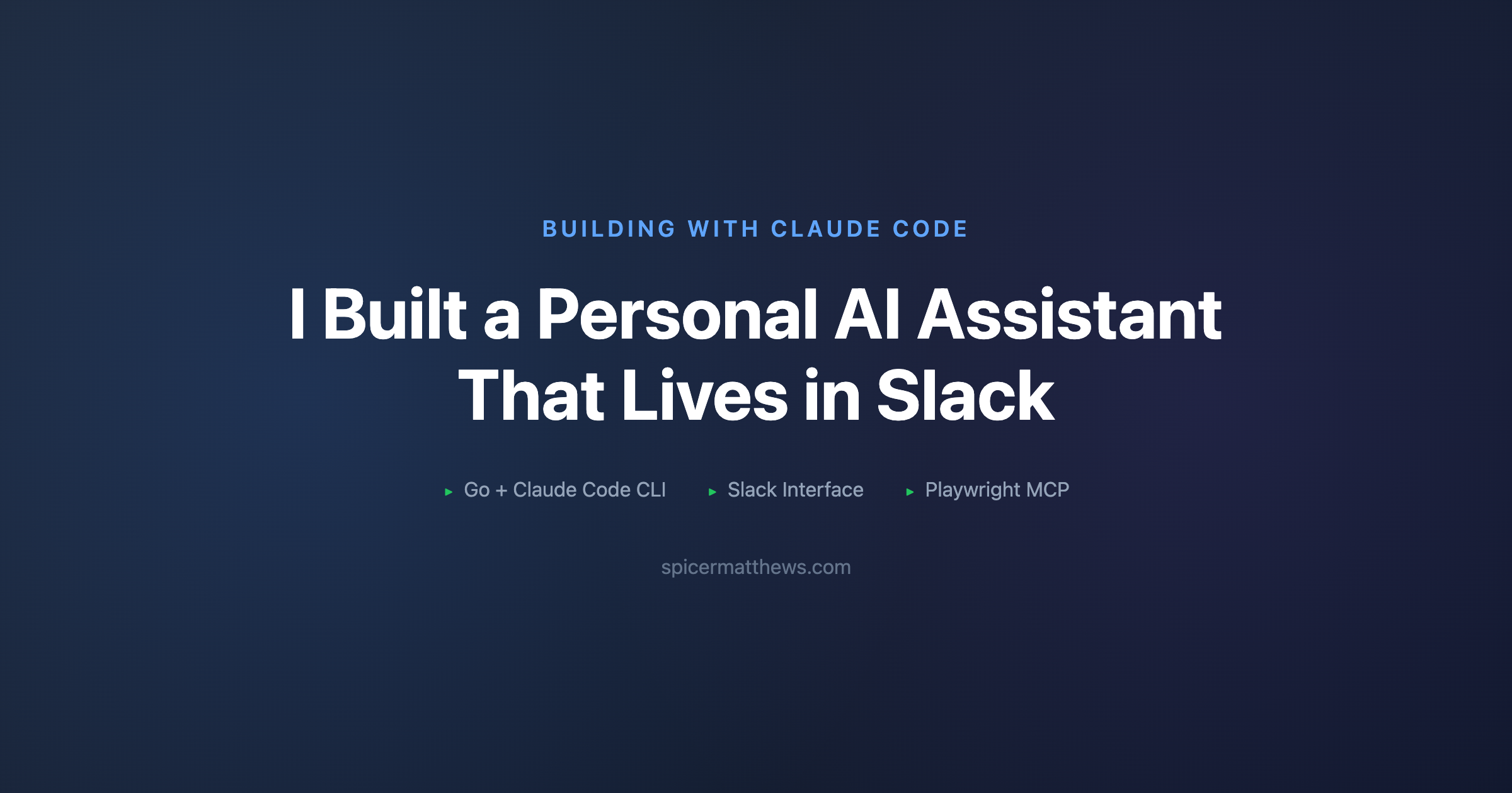 I Built a Personal AI Assistant That Lives in Slack