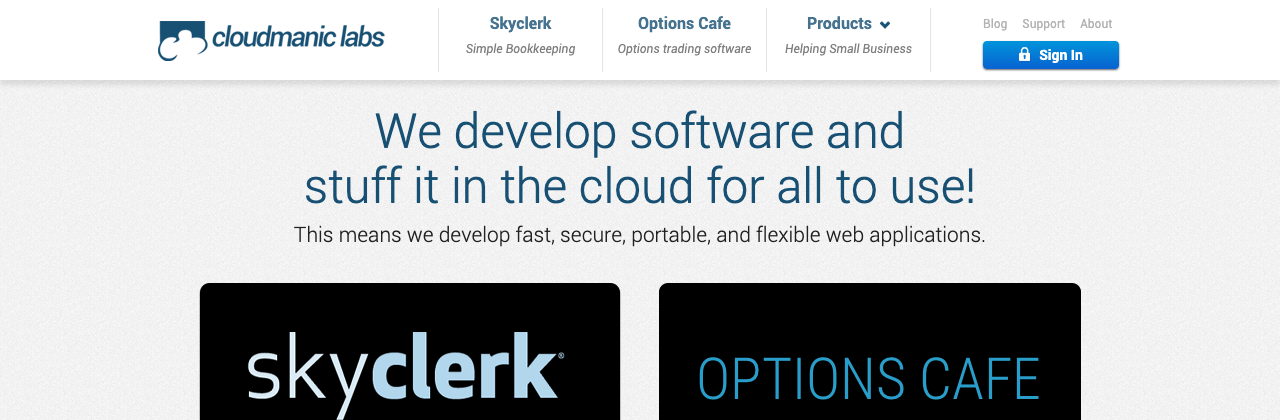 Cloudmanic Labs website screenshot