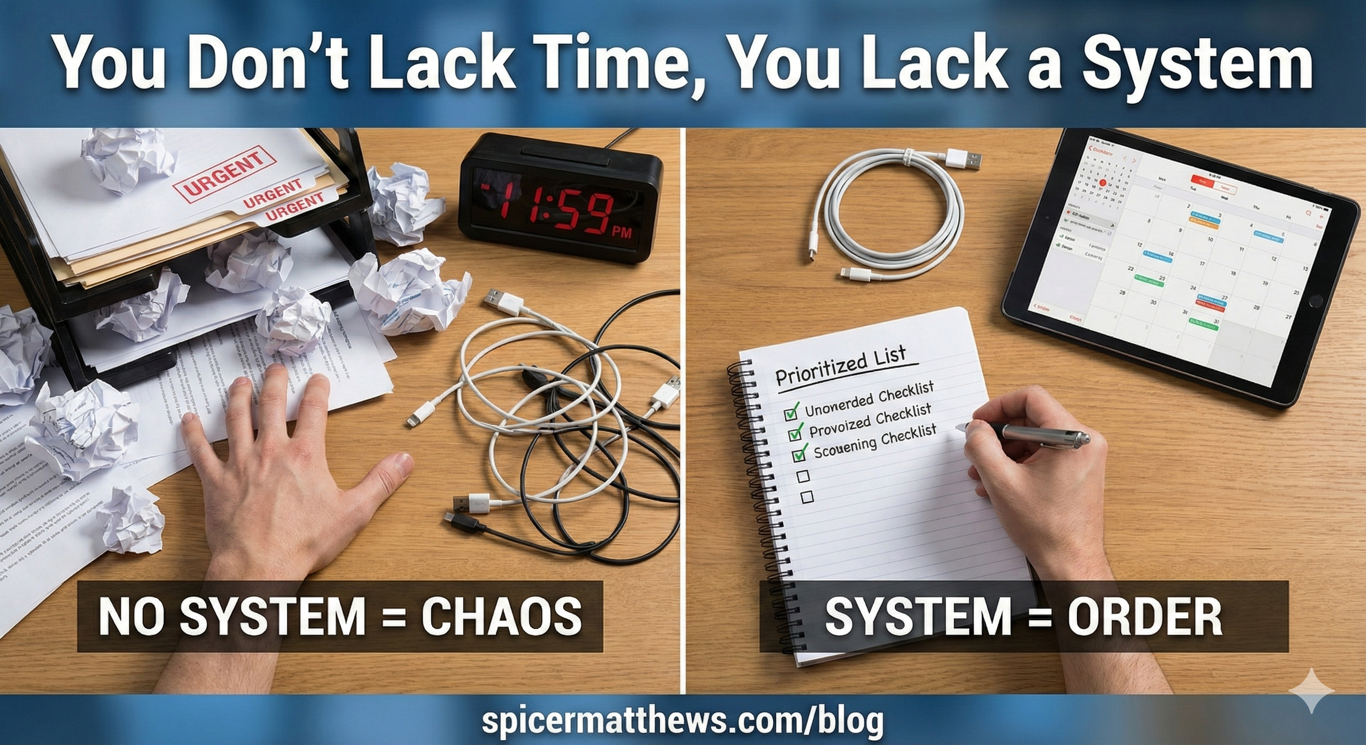 You Don't Lack Time. You Lack a System.